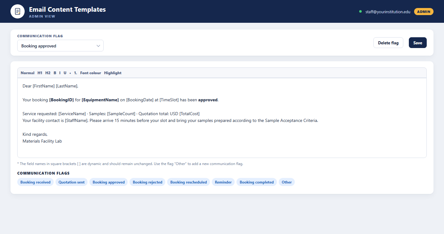 Email Content Templates